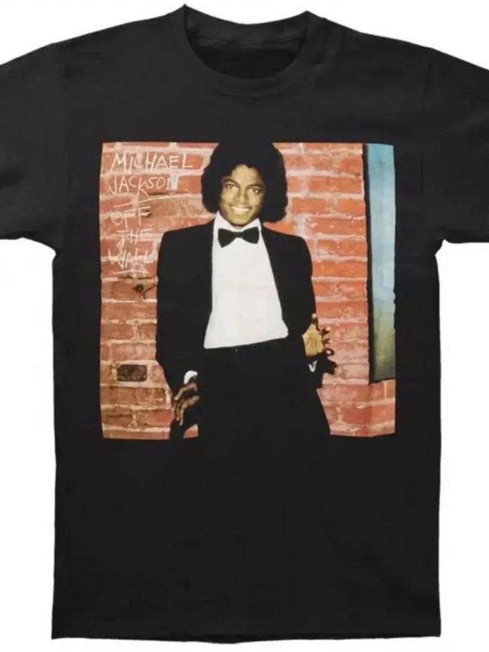 Michael Jackson Short Sleeve Tee with Colorful Tuxedo Portrait